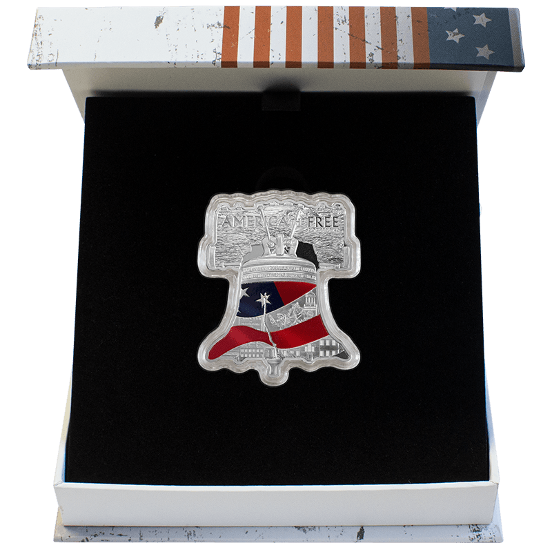 Buy America The Free Liberty Bell 2oz Pure Silver Coin Price in